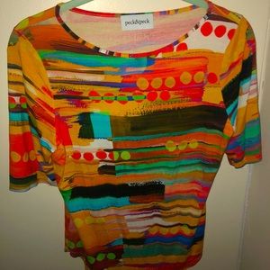 Multi pattern t-shirt